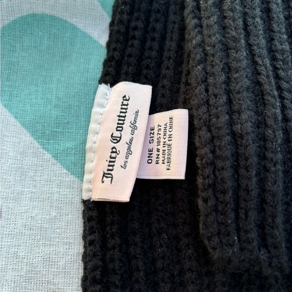 Juicy couture scarf NWOT black - Picture 2 of 7